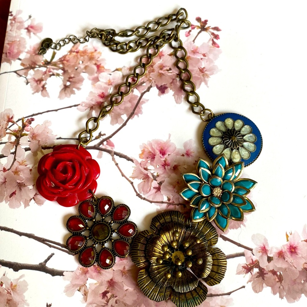 Vintage boho style necklace